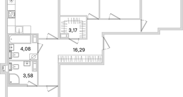 4-к. квартира, 105&nbsp;м²