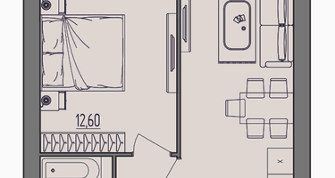 1-к. квартира, 36&nbsp;м²