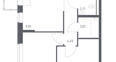 Студия, 56&nbsp;м²