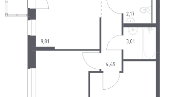 Студия, 56&nbsp;м²