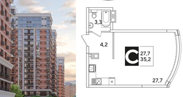 Студия, 35&nbsp;м²