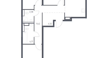 3-к. квартира, 75&nbsp;м²