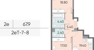 Студия, 67 м²