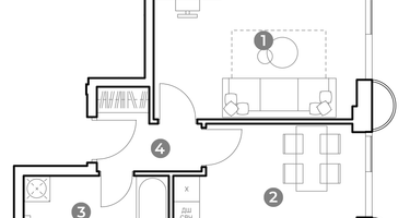 1-к. квартира, 37&nbsp;м²