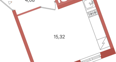 Студия, 24&nbsp;м²