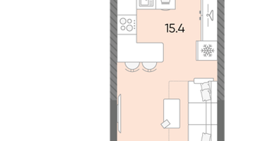 Студия, 21 м²