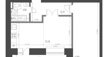 2-к. квартира, 51&nbsp;м²