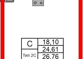 Студия, 24&nbsp;м²