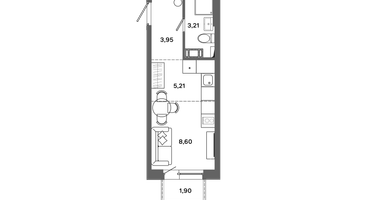 Студия, 21&nbsp;м²