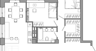 3-к. квартира, 90 м²