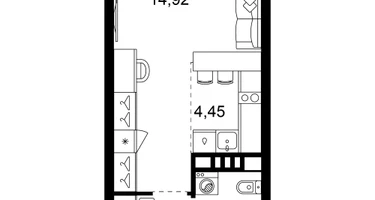 1-к. квартира, 28&nbsp;м²