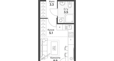 Студия, 21&nbsp;м²