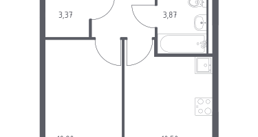 1-к. квартира, 32&nbsp;м²