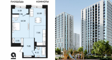 2-к. квартира, 49 м²