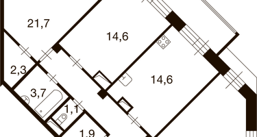 3-к. квартира, 95 м²