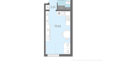 Студия, 25&nbsp;м²