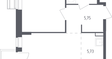 Студия, 44&nbsp;м²