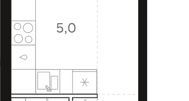 Студия, 21&nbsp;м²