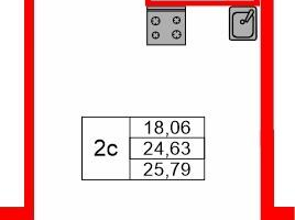 Студия, 24 м²