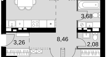 4-к. квартира, 83&nbsp;м²