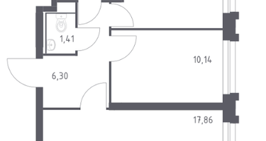 2-к. квартира, 49,8 м²