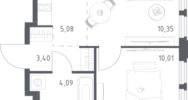Студия, 32&nbsp;м²