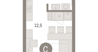 Студия, 24&nbsp;м²