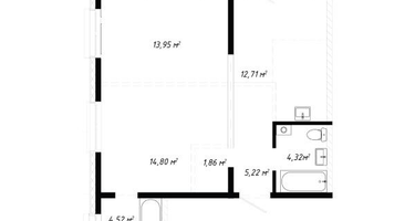 3-к. квартира, 61 м²