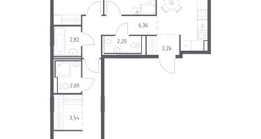 Студия, 73&nbsp;м²