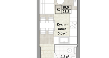 Студия, 23&nbsp;м²