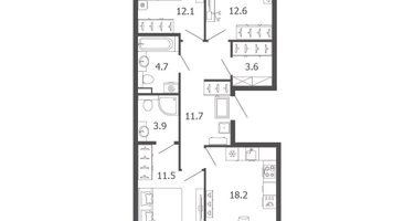 3-к. квартира, 79&nbsp;м²