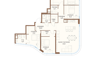 4-к. квартира, 150 м²