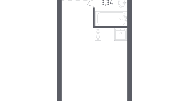 Студия, 22&nbsp;м²