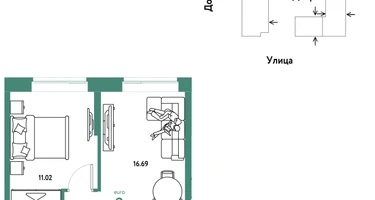 2-к. квартира, 36 м²