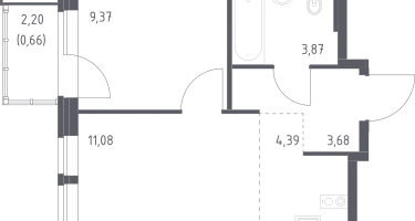 Студия, 33&nbsp;м²