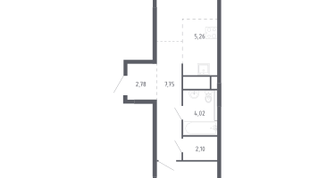 Студия, 46&nbsp;м²