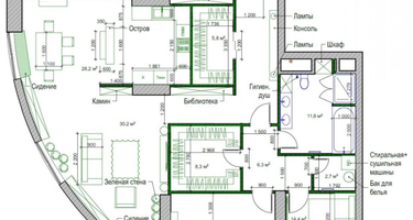 4-к. квартира, 173&nbsp;м²