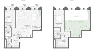 2-к. квартира, 147 м²