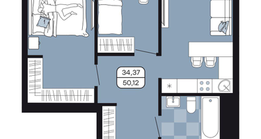 Студия, 50&nbsp;м²