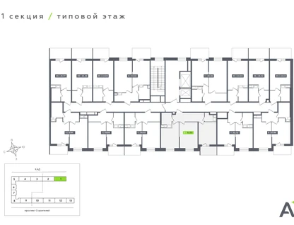 2-к. квартира, 52&nbsp;м²