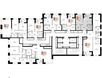 1-к. квартира, 37 м²