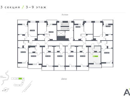 Студия, 24 м²