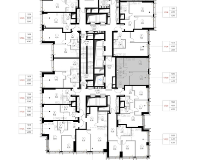 1-к. квартира, 45 м²