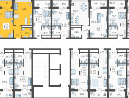 1-к. квартира, 38 м²
