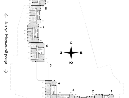 1-к. квартира, 42&nbsp;м²