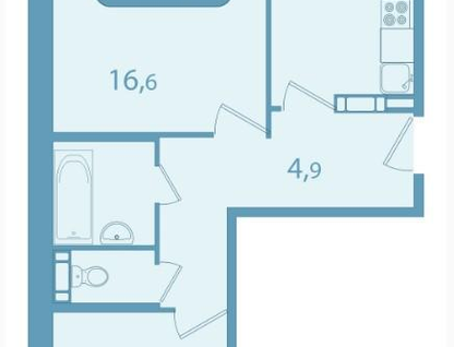 2-к. квартира, 56&nbsp;м²