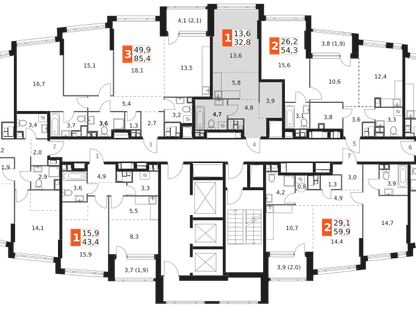 Студия, 32&nbsp;м²