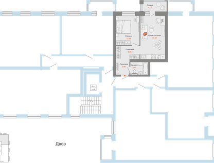 2-к. квартира, 48 м²