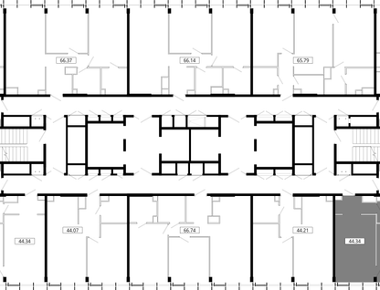 1-к. квартира, 44&nbsp;м²