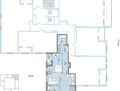 2-к. квартира, 68&nbsp;м²